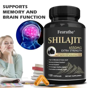 6550MG Natural Shilajit Fulvic Acid Mineral Supplement